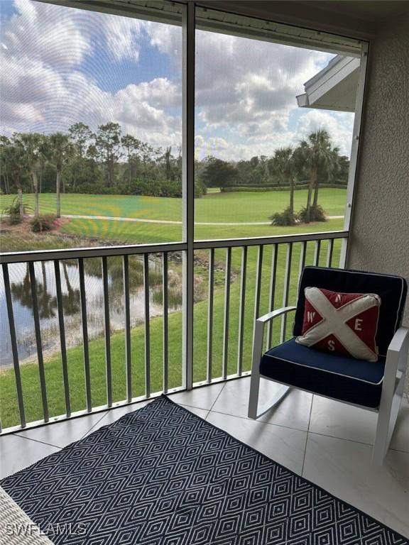 view of sunroom