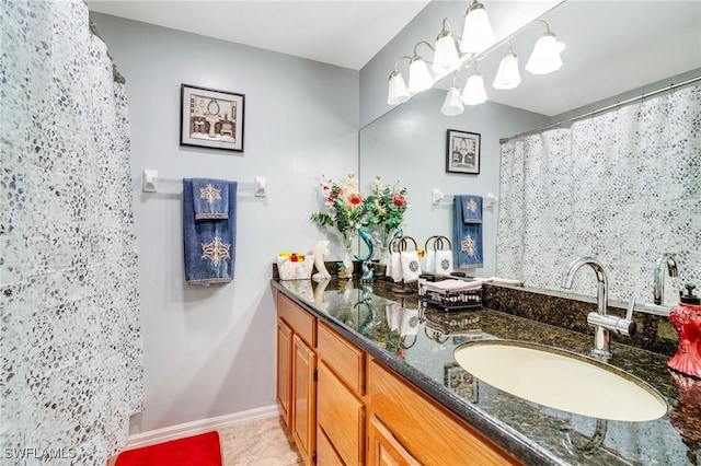 bathroom with vanity