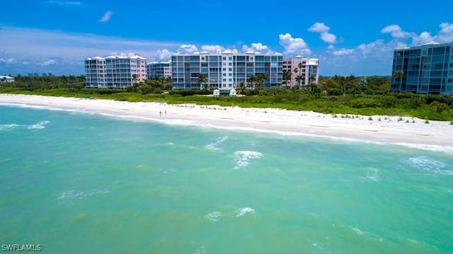 water view featuring a view of the beach