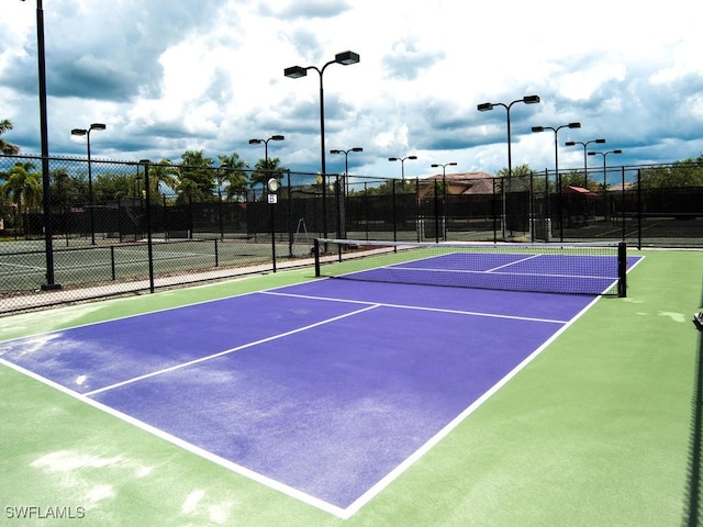 view of tennis court