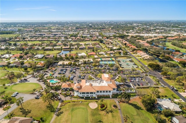 bird's eye view featuring view of golf course