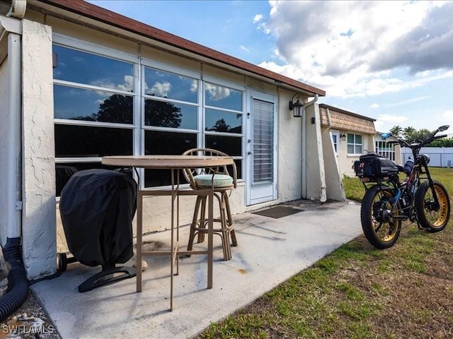 view of patio / terrace featuring area for grilling