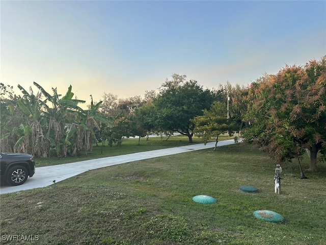 surrounding community featuring a lawn