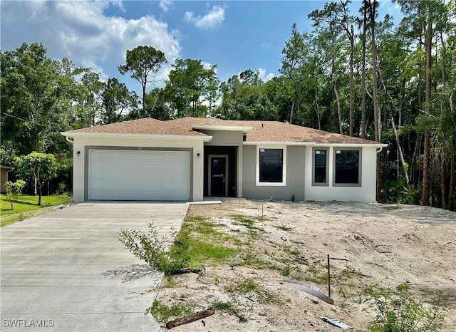 ranch-style house with a garage