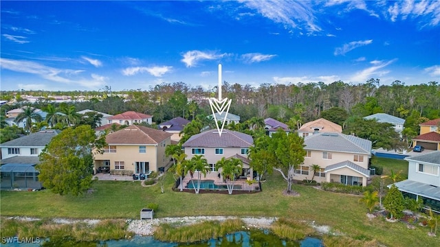 bird's eye view featuring a residential view