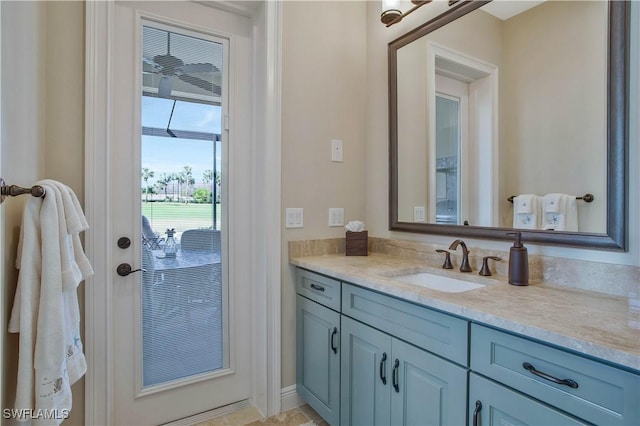 bathroom with vanity