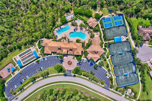 birds eye view of property