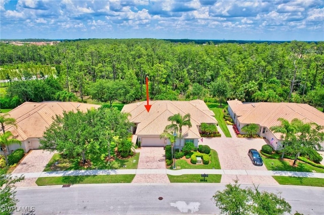 birds eye view of property