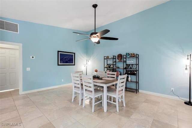 7912 Umberto Ct, Naples, FL 34114 - dining area featuring ceiling fan