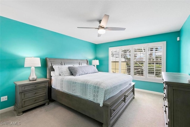 7912 Umberto Ct, Naples, FL 34114 - bedroom with ceiling fan and light colored carpet