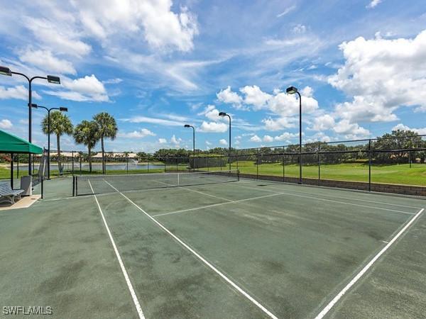 view of tennis court