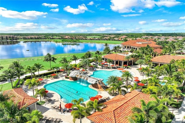 28131 Edenderry Ct, Bonita Springs, FL 34135 - bird's eye view of a nearby body of water and a pool