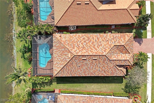 28131 Edenderry Ct, Bonita Springs, FL 34135 - view from above of property featuring a pool area