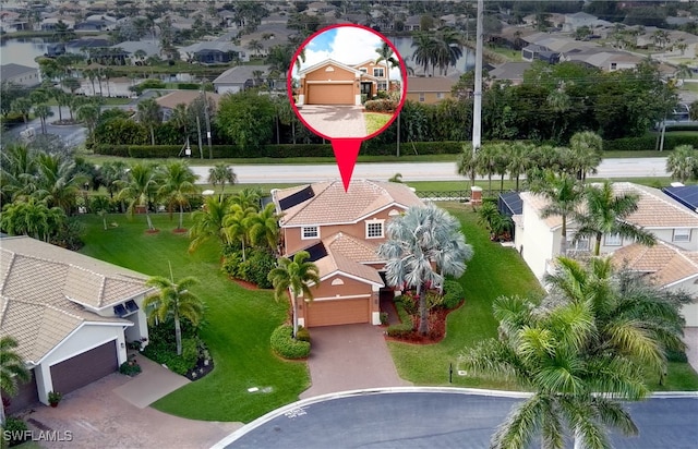 birds eye view of property