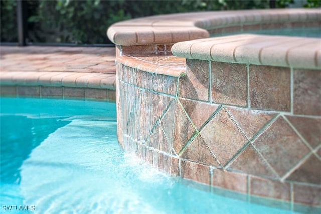 details with a swimming pool