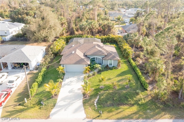 birds eye view of property