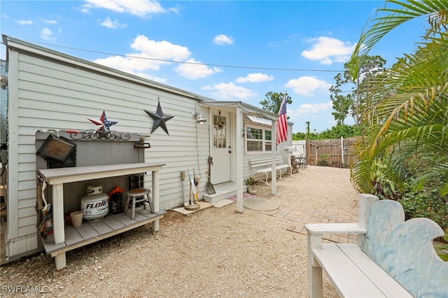 back of house featuring a patio