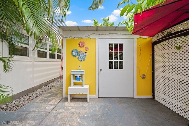 view of outbuilding