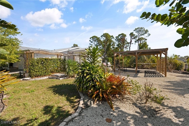 view of yard with a patio