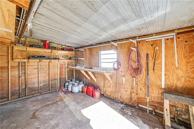 view of storage room