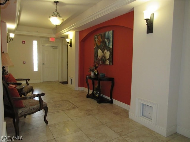 view of tiled entrance foyer