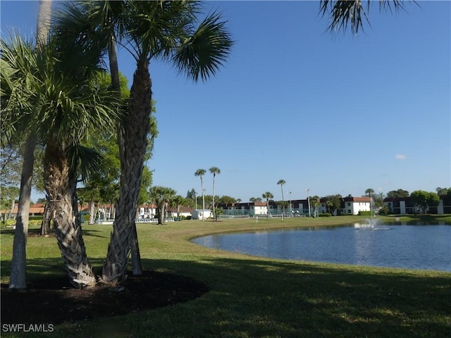 view of water feature