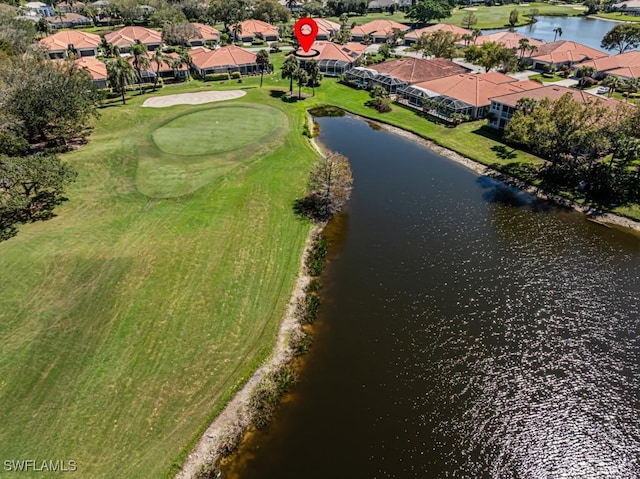 2081 Crestview Way, Naples, FL 34119 - view of property location featuring a large body of water, a golf course, and nearby suburban area