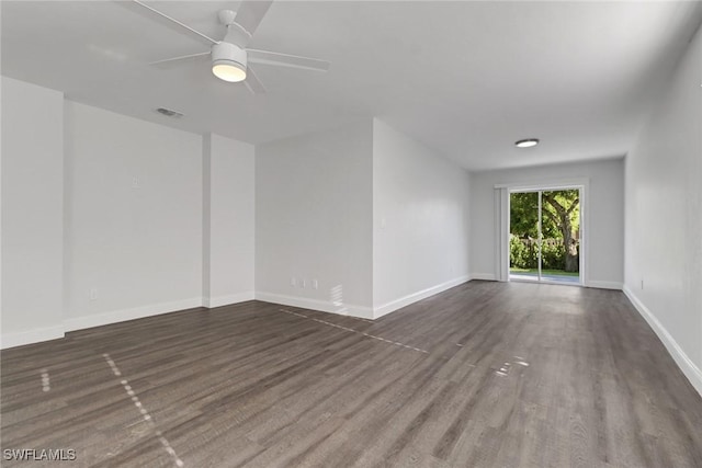 779 108th Ave N, Naples, FL 34108 - spare room with ceiling fan and dark hardwood / wood-style floors