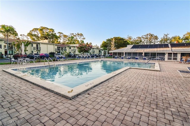 view of pool with a patio area