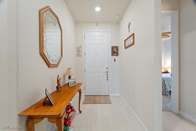 view of foyer entrance