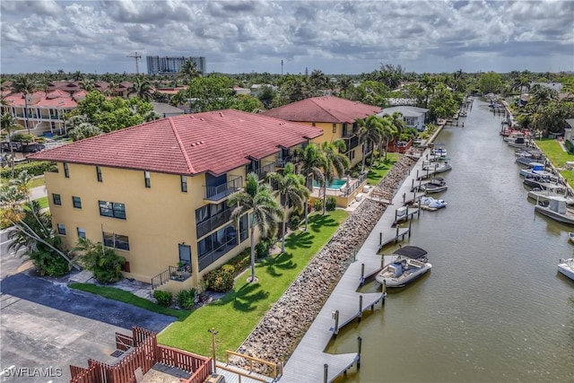 1400 Blue Point Ave Unit 207, Naples, FL 34102 - drone / aerial view of a nearby body of water