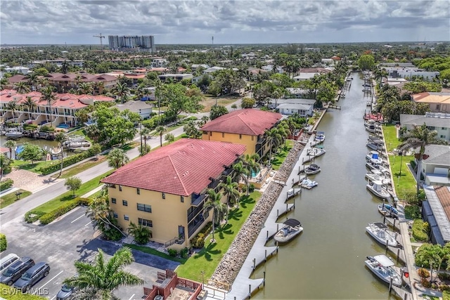 1400 Blue Point Ave Unit 207, Naples, FL 34102 - aerial perspective of suburban area featuring a large body of water