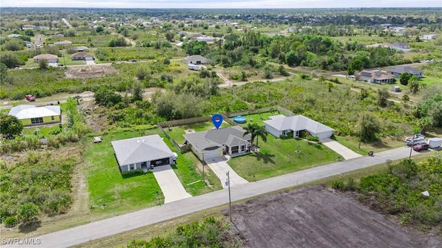 aerial view featuring a residential view