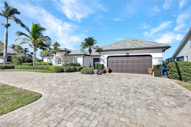 ranch-style house with a garage