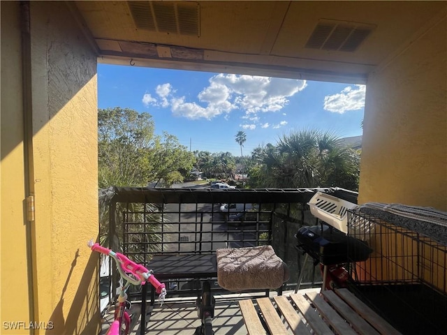 view of balcony