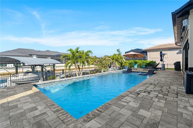 view of pool with a patio area