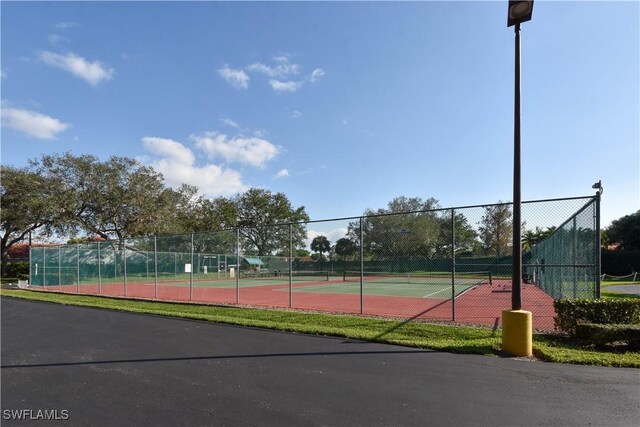 view of sport court