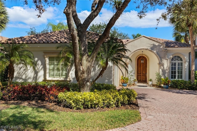 view of mediterranean / spanish-style house