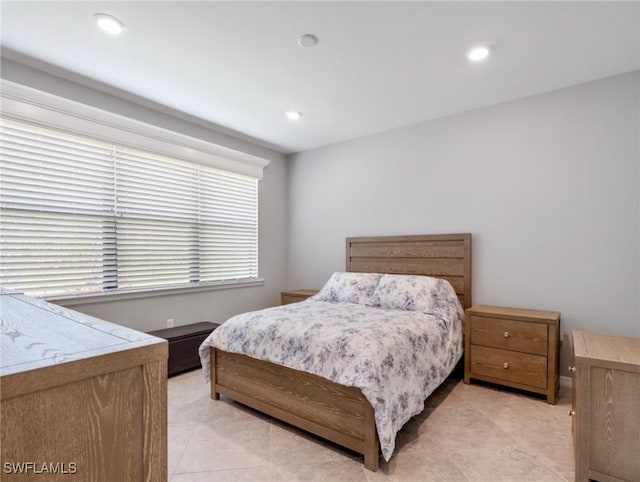 view of tiled bedroom