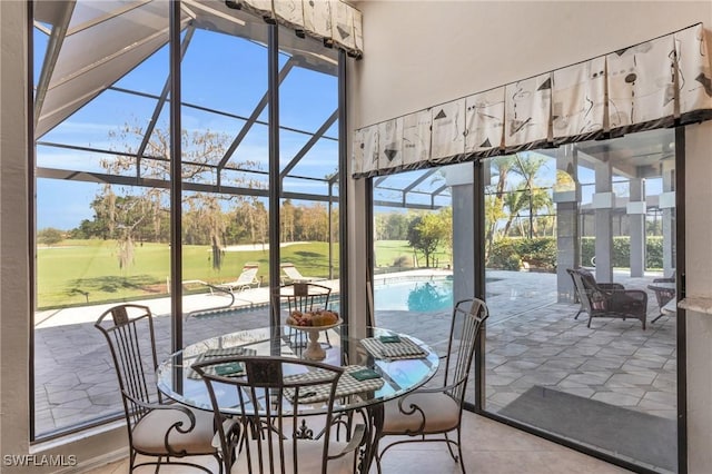 view of sunroom / solarium