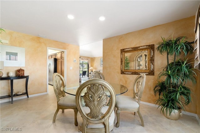 view of dining area