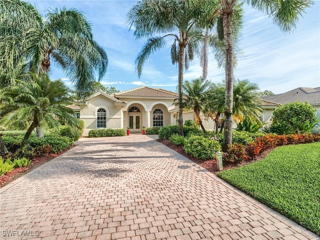 view of mediterranean / spanish house