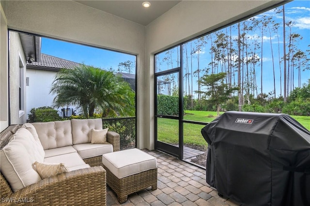 view of sunroom / solarium