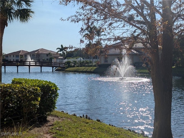 view of water feature