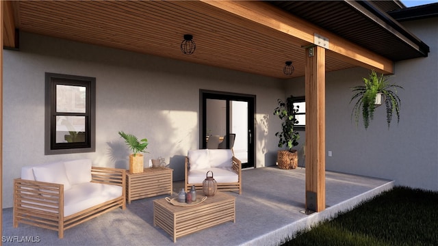 view of patio / terrace with outdoor lounge area