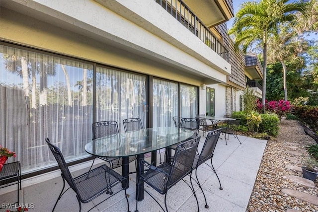 view of patio / terrace featuring outdoor dining space