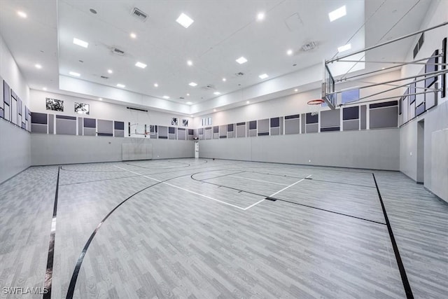 view of sport court with community basketball court and fence