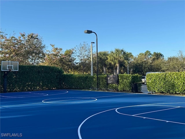 view of sport court with community basketball court