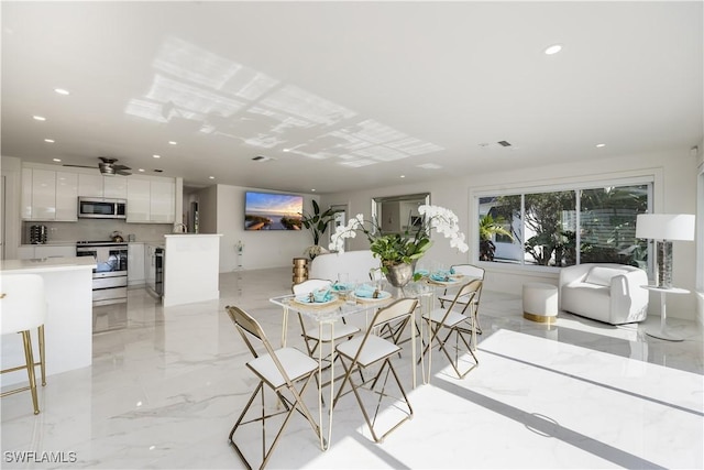 view of dining room