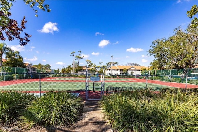 view of tennis court